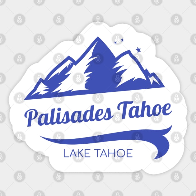 Palisades Tahoe ski - Lake Tahoe California Sticker by MasterClassic